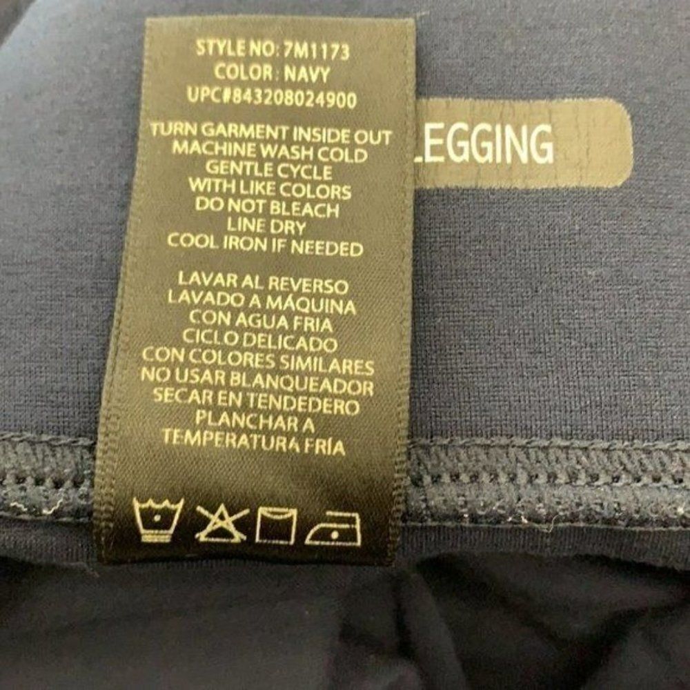Seven 7 Navy-Blue Thick Leggings Size S - Picture 8 of 10